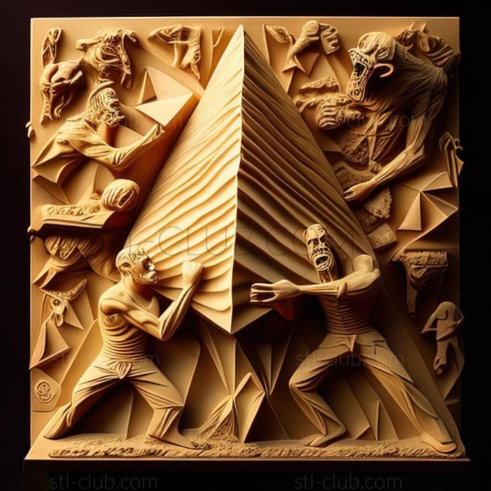 3D мадэль Пирамида Ярости Битва Пирамида Синдзи VS Дзиндай (STL)